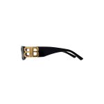 Dynasty Rectangle Sunglasses in Black - Image 6